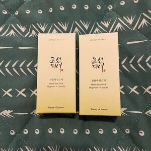 NWT Set of 2 Beauty of Joseon Matte Sun Sticks - Mugwort and Camelia